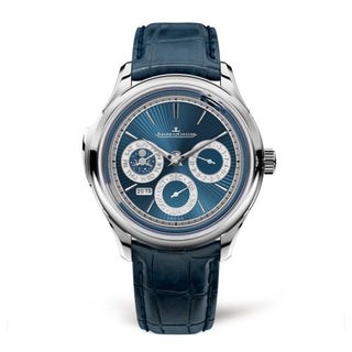 Jaeger-LeCoultre - 52334E1  Master Grande Tradition Minute Repeater Perpetual Calendar White Gold / Blue Enamel / Alligator