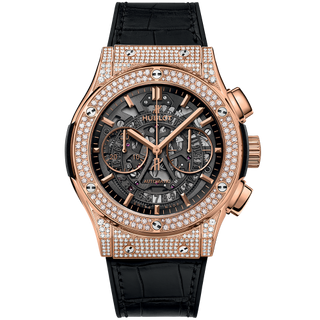 Hublot - 525.OX.0180.LR.1704  Classic Fusion 45 Aerofusion Chronograph King Gold Pavé