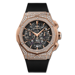 Hublot - 525.OX.0180.RX.1704.ORL19  Classic Fusion 45 Aerofusion Chronograph Orlinski King Gold Pavé