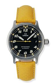 Omega - 5250.50.40  Dynamic III Date Stainless Steel / Black / Yellow Coramide