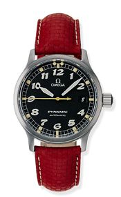 Omega - 5250.50.41  Dynamic III Date Stainless Steel / Black / Red Coramide