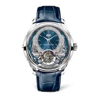 Jaeger-LeCoultre - 52534E1  Master Grande Tradition Gyrotourbillon Westminster Perpetual White Gold / Blue