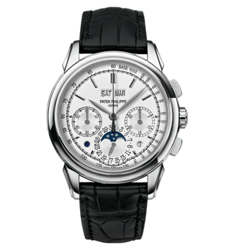 Patek Philippe - 5270G-013  Perpetual Calendar Chronograph 5270 White Gold / Tachymeter Double Chin