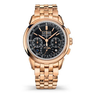 Patek Philippe - 5270/1R-001  Perpetual Calendar Chronograph 5270 Rose Gold / Black / Bracelet