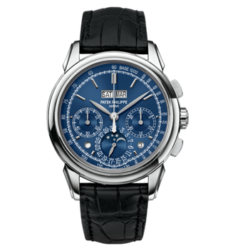 Patek Philippe - 5270G-014  Perpetual Calendar Chronograph 5270 White Gold / Blue Double Chin