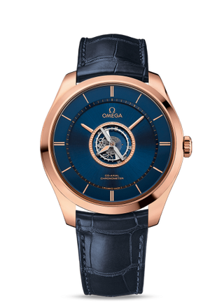 Omega - 528.53.44.21.03.001  De Ville Trésor Tourbillon  Sedna Gold / Blue