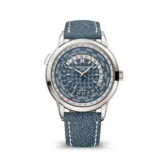 Patek Philippe - 5330G-001  World Time Date 5330 White Gold / Blue