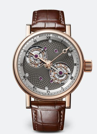 Breguet - 5347BR/2A/9ZU  Double Tourbillon Rose Gold / Grey