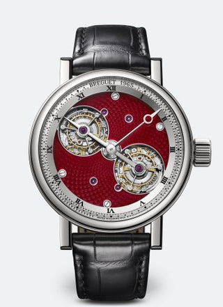 Breguet - 5347PT/2P/9ZU  Double Tourbillon Platinum / Red