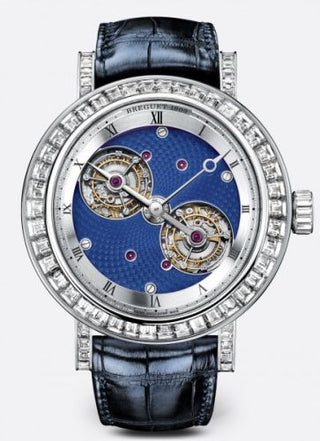 Breguet - 5349PT/2Y/9YV/DD0D  Double Tourbillon 5349 Platinum - Baguette / Blue