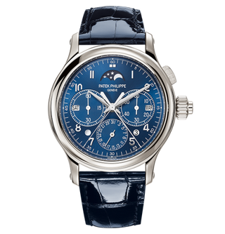 Patek Philippe - 5372P-001  Perpetual Calendar Split-Seconds Chronograph 5372 Platinum / Blue