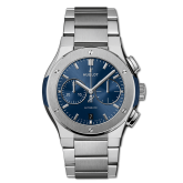 Hublot - 540.NX.7170.NX  Classic Fusion 42 Chronograph Titanium / Blue / Bracelet