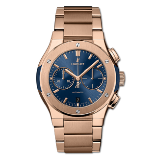 Hublot - 540.OX.7180.OX  Classic Fusion 42 Chronograph King Gold / Blue / Bracelet