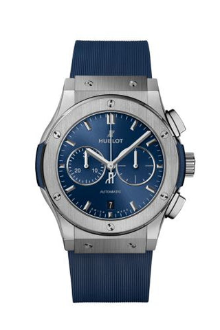 Hublot - 541.NX.7170.RX  Classic Fusion 42 Chronograph Titanium / Blue / Rubber