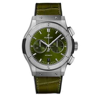 Hublot - 541.NX.8970.LR  Classic Fusion 42 Chronograph Titanium / Green / Alligator