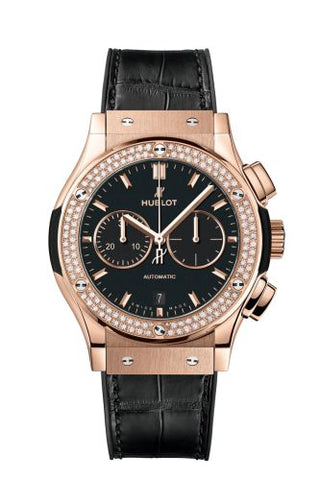 Hublot - 541.OX.1181.LR.1104  Classic Fusion 42 Chronograph King Gold - Diamond / Black