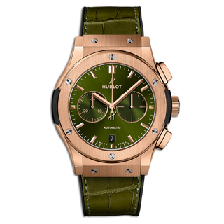 Hublot - 541.OX.8980.LR  Classic Fusion 42 Chronograph King Gold / Green / Alligator