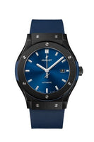 Hublot Classic Fusion 38 Ceramic / Blue / Rubber (542.CM.7170.RX)