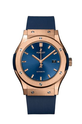 Hublot - 542.OX.7180.RX  Classic Fusion 42 King Gold / Blue / Alligator