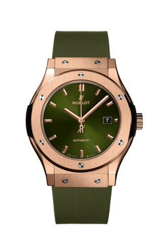 Hublot - 542.OX.8980.RX  Classic Fusion 42 King Gold / Green / Alligator