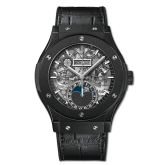 Hublot - 547.CX.0170.LR  Classic Fusion Aerofusion Moonphase Black Magic / Alligator