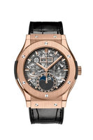 Hublot Classic Fusion Aerofusion Moonphase Titanium - Diamond / Alligator (547.OX.0180.LR)