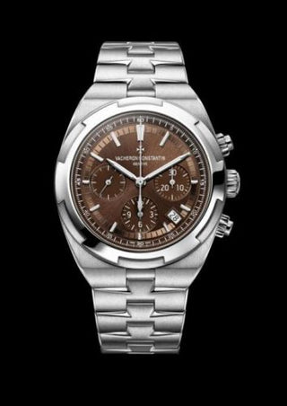 Vacheron Constantin - 5500V-110A-B147  Overseas Chronograph Stainless Steel / Brown