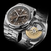 Vacheron Constantin - 5500V-110A-B147  Overseas Chronograph Stainless Steel / Brown