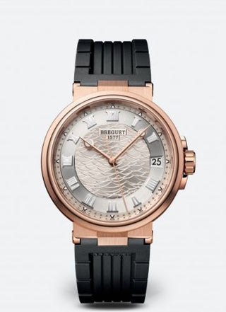 Breguet - 5517BR/12/5ZU  Marine 5517 Rose Gold / Silver / Rubber