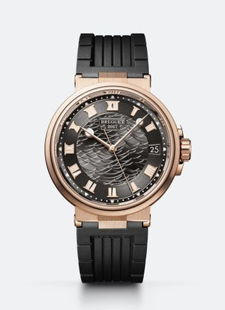 Breguet - 5517BR/G3/5ZU  Marine 5517 Rose Gold / Slate Grey / Rubber