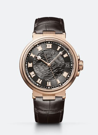 Breguet - 5517BR/G3/9ZU  Marine 5517 Rose Gold / Slate Grey / Alligator