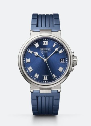 Breguet - 5517TI/Y1/5ZU  Marine 5517 Titanium / Blue / Rubber