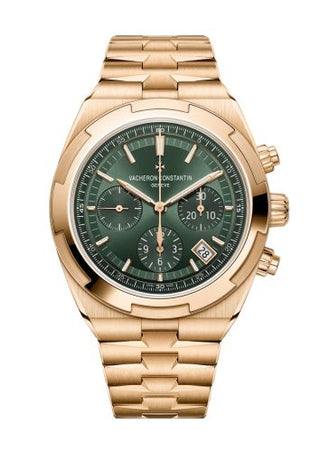 Vacheron Constantin - 5520V/210R-B966  Overseas Chronograph Pink Gold / Green