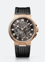 Breguet Marine Alarme Musicale Rose Gold / Grey / Alligator (5527BR/G3/5WV)