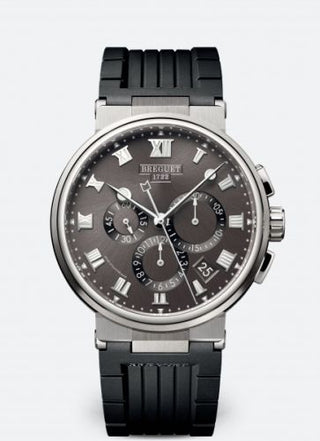 Breguet - 5527TI/G2/5WV  Marine Chronograph 5527 Titanium / Grey / Rubber