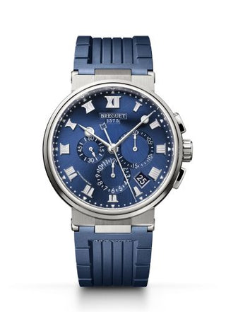 Breguet - 5527TI/Y1/5WV  Marine Chronograph 5527 Titanium / Blue / Rubber