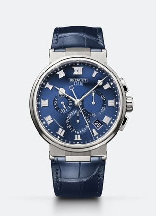 Breguet - 5527TI/Y1/9WV  Marine Chronograph 5527 Titanium / Blue / Alligator