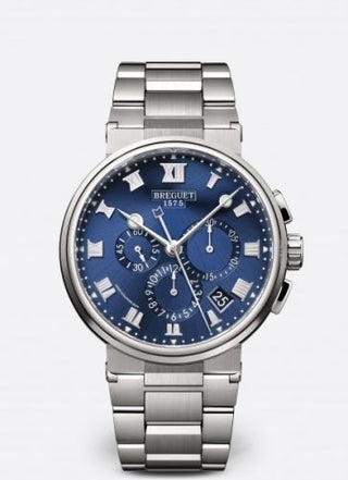 Breguet - 5527TI/Y1/TW0  Marine Chronograph 5527 Titanium / Blue / Bracelet