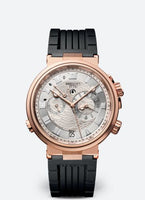 Breguet Marine Alarme Musicale Rose Gold / Grey / Rubber (5547BR/12/5ZU)