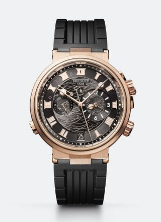 Breguet - 5547BR/G3/5ZU  Marine Alarme Musicale Rose Gold / Grey / Rubber