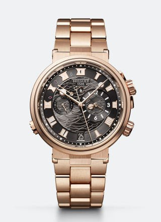 Breguet - 5547BR/G3/RZ0  Marine Alarme Musicale Rose Gold / Grey / Bracelet