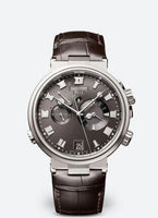 Breguet Marine 5517 Rose Gold / Silver / Alligator (5547TI/G2/9ZU)