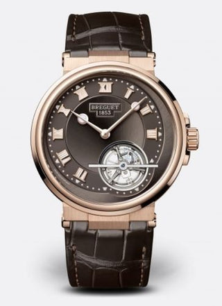 Breguet - 5577BR/G2/9WV  Marine Tourbillon 5577 Rose Gold / Slate / Alligator