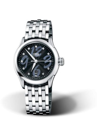 Oris - 01 561 7604 4094-07 8 16 73  Artelier Date Diamonds 31 Stainless Steel / Black / Bracelet