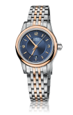 Oris - 01 561 7650 4335-07 8 14 63  Classic Date Lady 28.5 Stainless Steel - Rose Gold / Blue / Bracelet