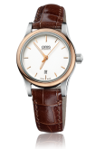 Oris - 01 561 7650 4351-07 5 14 10  Classic Date Lady 28.5 Stainless Steel - Rose Gold / Silver / Bracelet