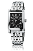 Oris - 01 561 7656 4034-07 8 17 82  Rectangular Date 24.5 Stainless Steel / Black - Arabic / Bracelet