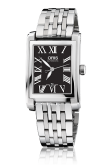 Oris - 01 561 7656 4074-07 8 17 82  Rectangular Date 24.5 Stainless Steel / Black - Roman / Bracelet