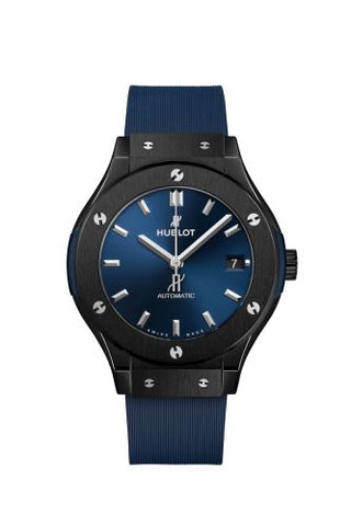 Hublot - 565.CM.7170.RX  Classic Fusion 38 Ceramic / Blue / Rubber