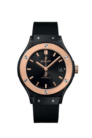 Hublot - 565.CO.1480.RX  Classic Fusion 38 Ceramic - King Gold / Black / Rubber